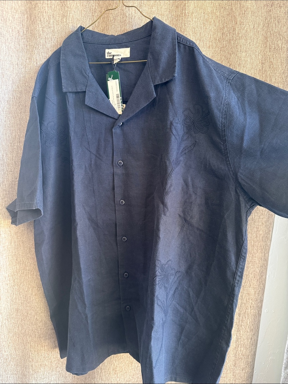 The Commons Navy Short-Sleeve Button-Down Shirt